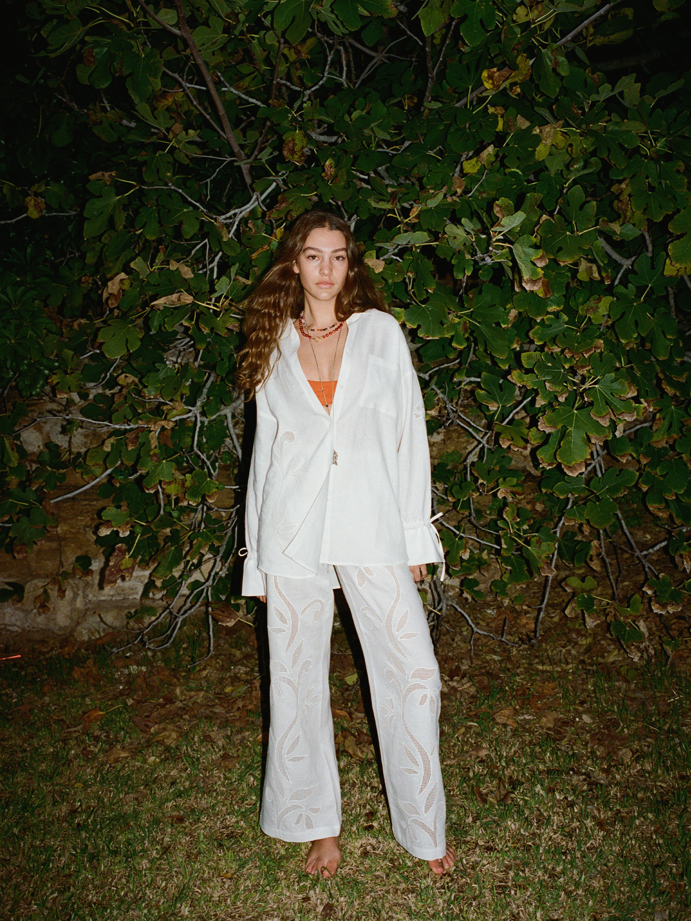 Soleil Soleil | Sloane Pants - Lotus Broderie