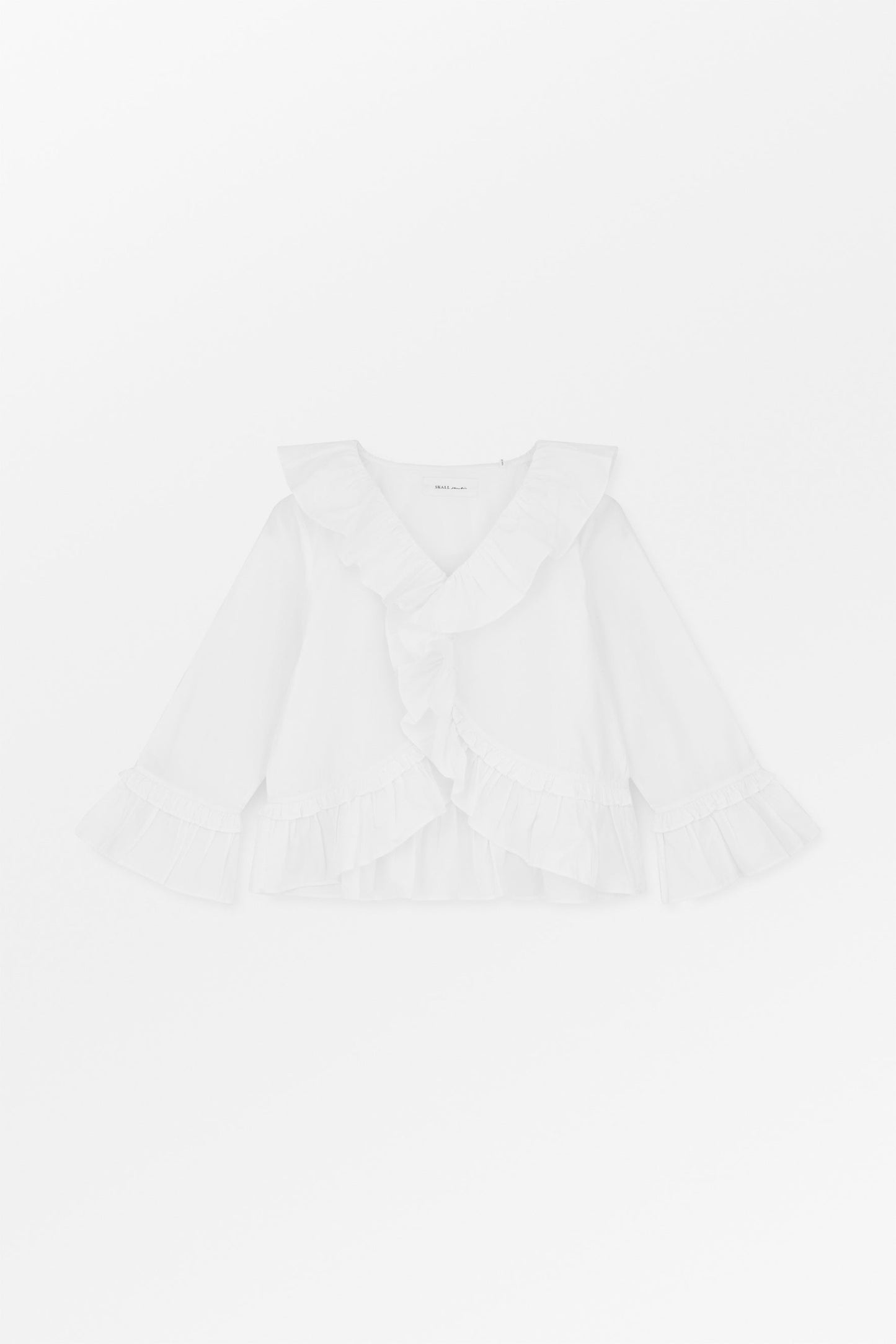 Skall Studio | Rimini Flounce Blouse - Optic White