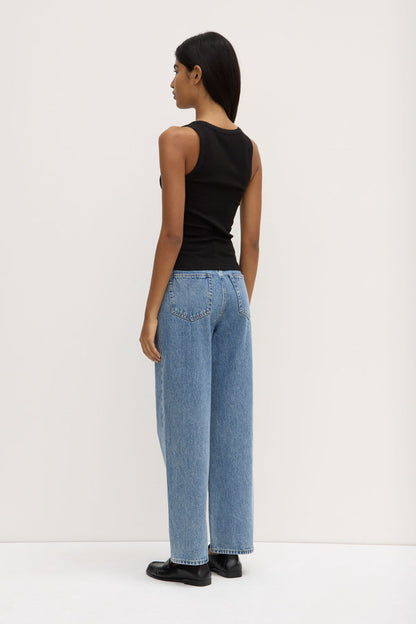 Assembly Label | Robyn Scoop Neck Rib Tank - Black