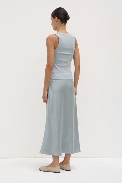 Assembly Label | Robyn Scoop Neck Rib Tank - Cloud