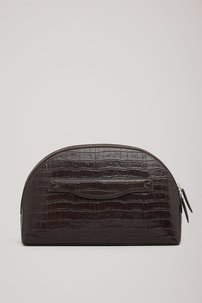 A. Emery | Halloran Clutch - Bistre Embossed Croc