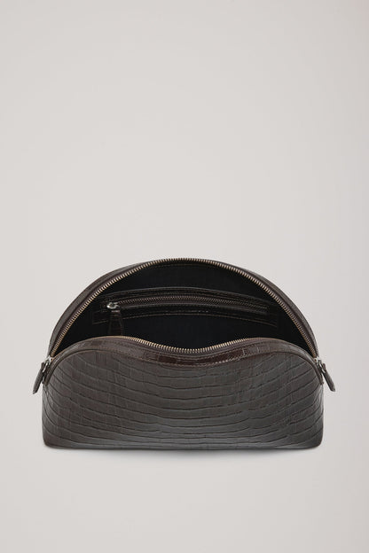 A. Emery | Halloran Clutch - Bistre Embossed Croc