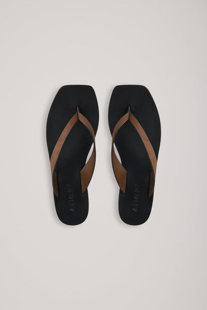 A. Emery | Kinto Sandal - Chestnut Suede / Black