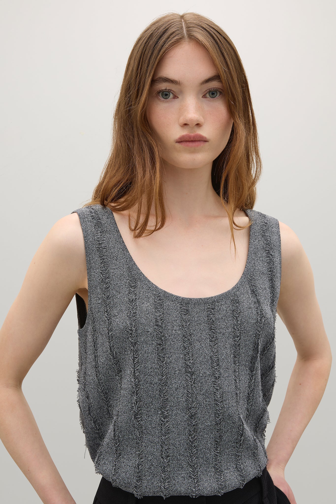 A.Emery | Faye Tank - Grey Melange