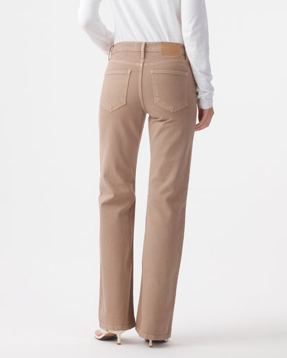 Outland Denim | Effie Mid Flare Jean - Mushroom