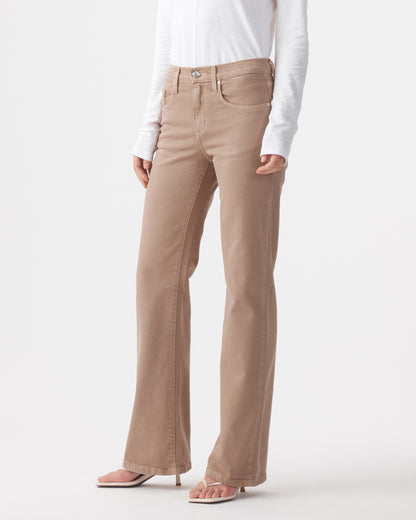 Outland Denim | Effie Mid Flare Jean - Mushroom