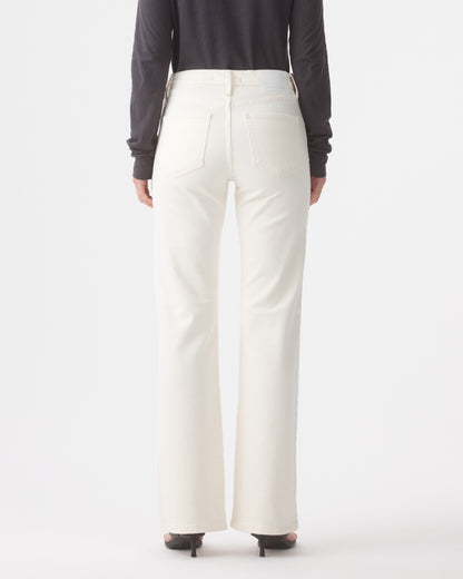 Outland Denim | Effie Mid Flare Jean - Soft White