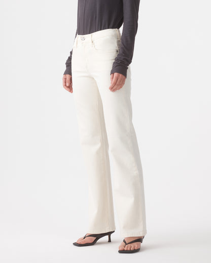 Outland Denim | Effie Mid Flare Jean - Soft White