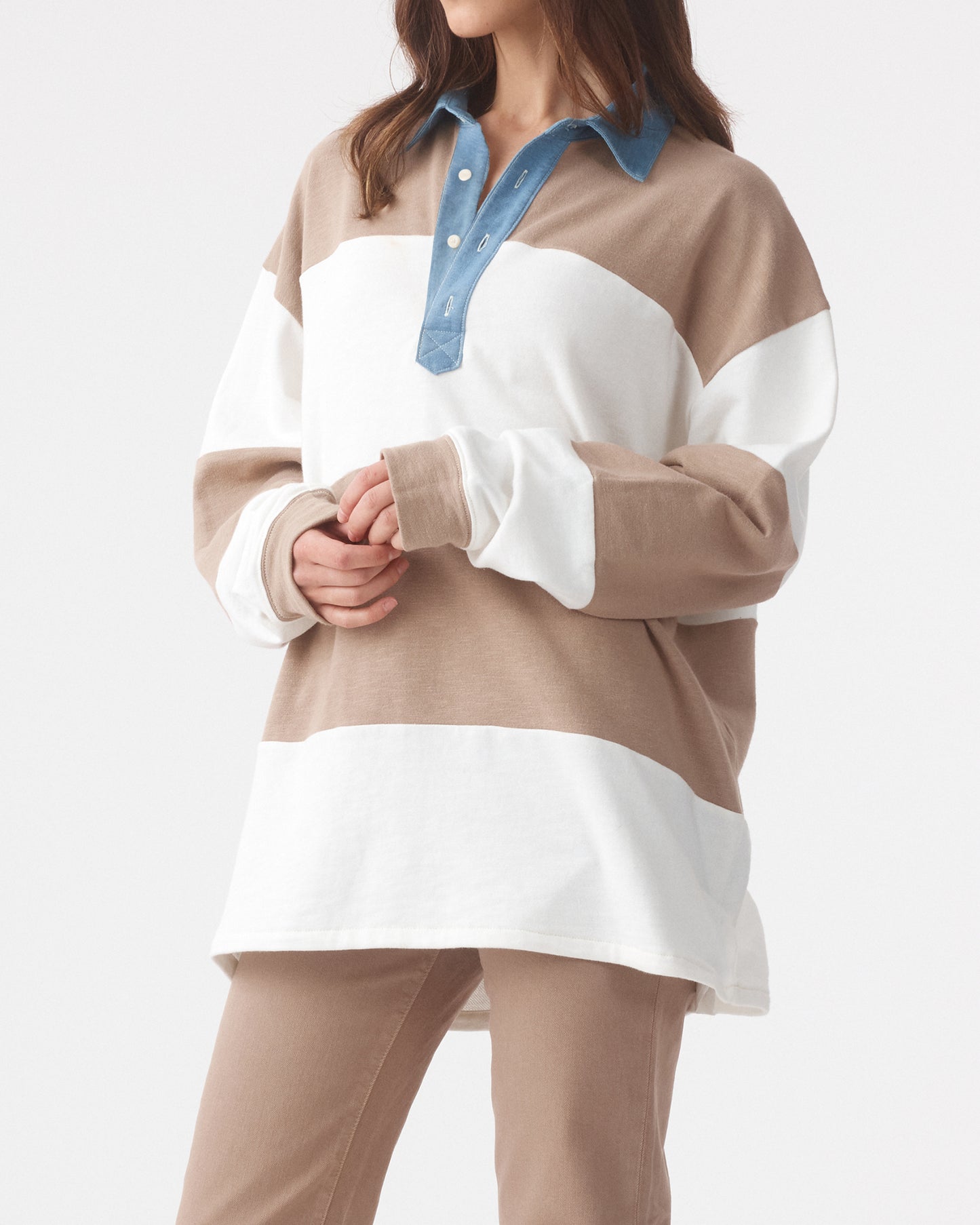 Outland Denim | The Marco Polo - Mushroom/Bone