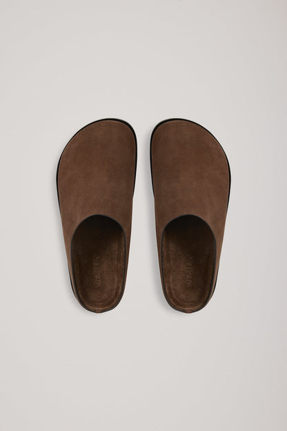 A. Emery | Lou Clog - Chestnut Suede