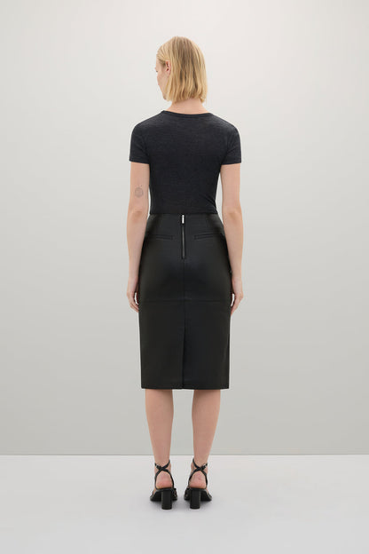 A.Emery | Wright Leather Skirt - Black