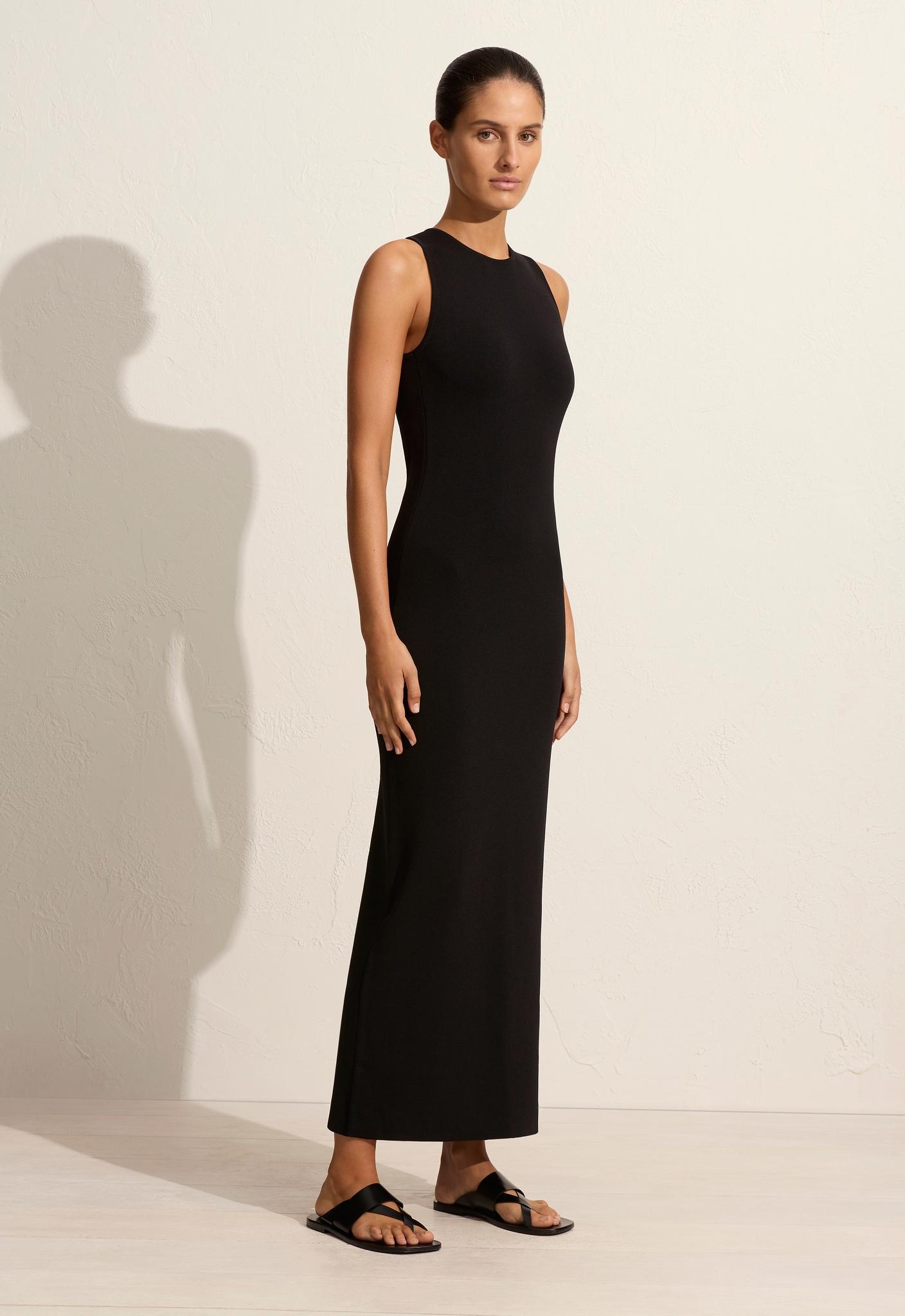 Matteau | Open Back Knit Dress - Black