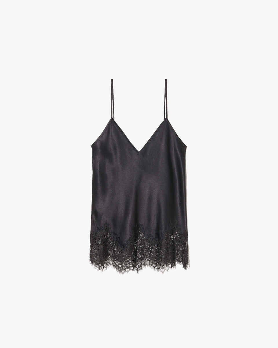 Nili Lotan | Nadine Lace Cami Top - Black