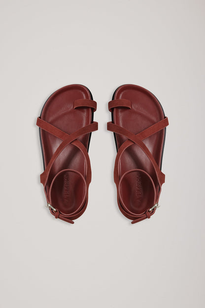 A.Emery | Jalen Slim Sandal - Brick Suede