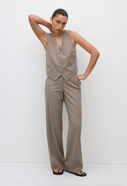 Matteau | Tailored Waistcoat - Taupe