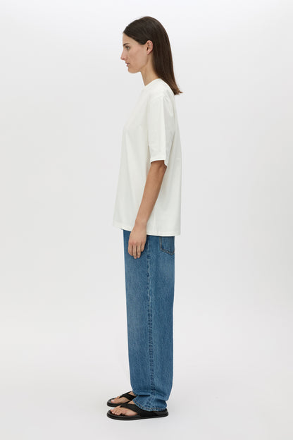 Camilla and Marc | Eliasson Monogram Tee - Soft White/Forest