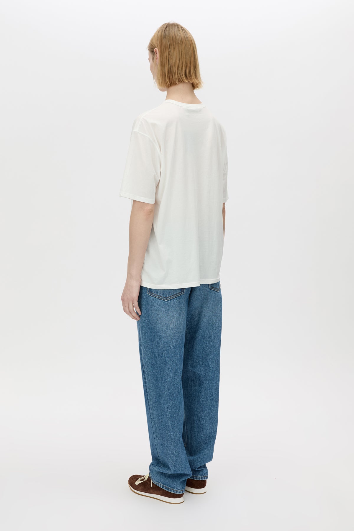 Camilla and Marc | Navarro Logo Tee - Soft White/Forest