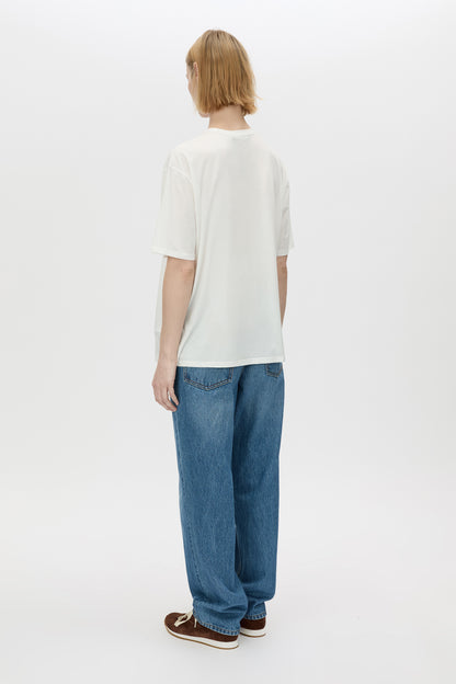 Camilla and Marc | Navarro Logo Tee - Soft White/Slate