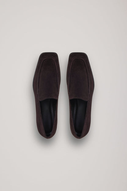 A.Emery | Lane Loafer - Black Berry Suede