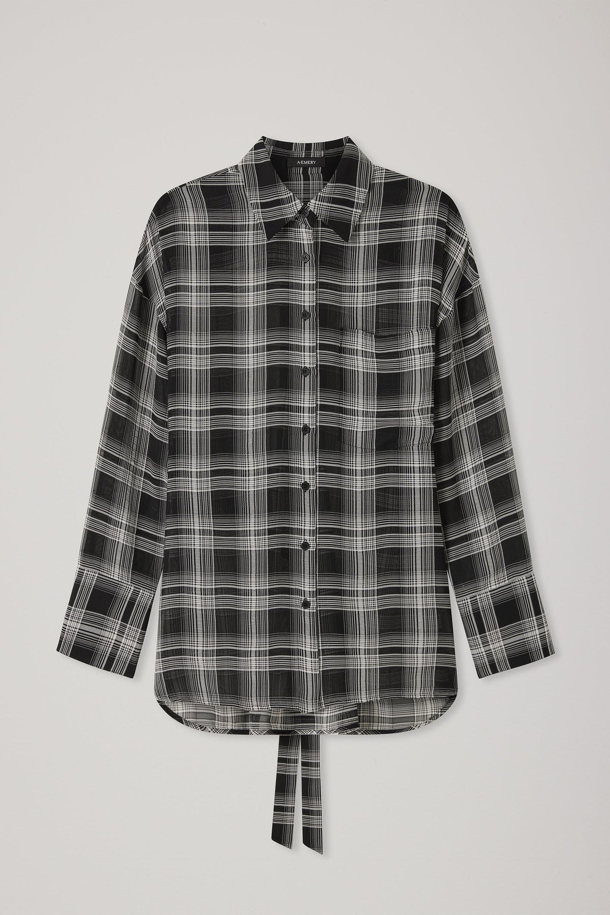 A. Emery | Joyse Sheer Shirt - Black Check
