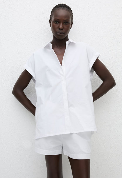 Matteau | Relaxed Sleeveless Shirt - White