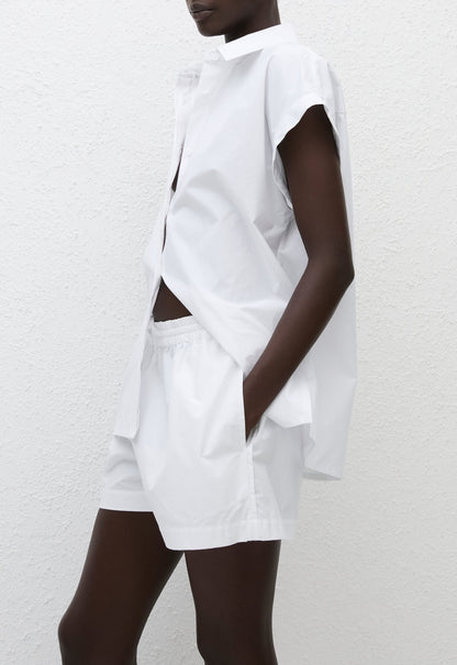 Matteau | Relaxed Sleeveless Shirt - White