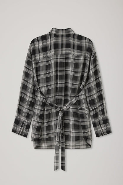 A. Emery | Joyse Sheer Shirt - Black Check