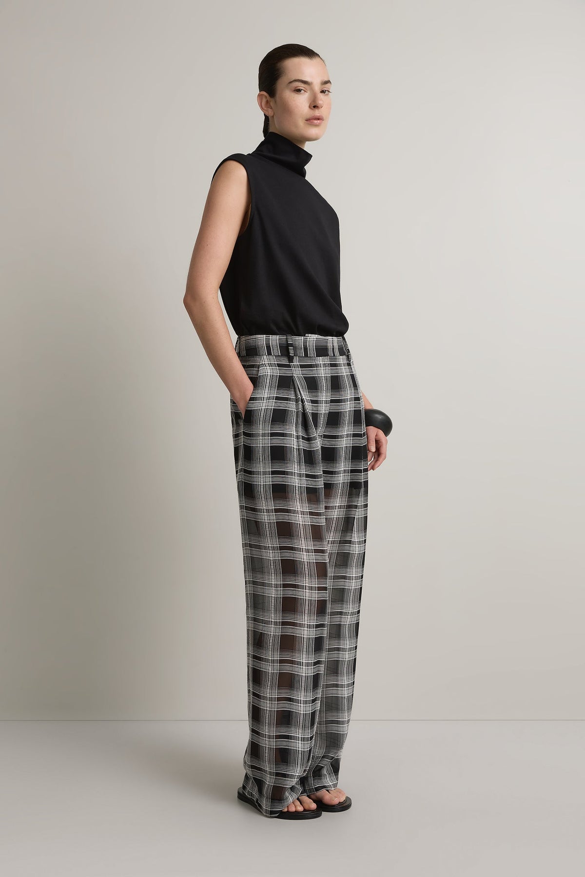 A. Emery | Goddard Sheer Pant - Black Check