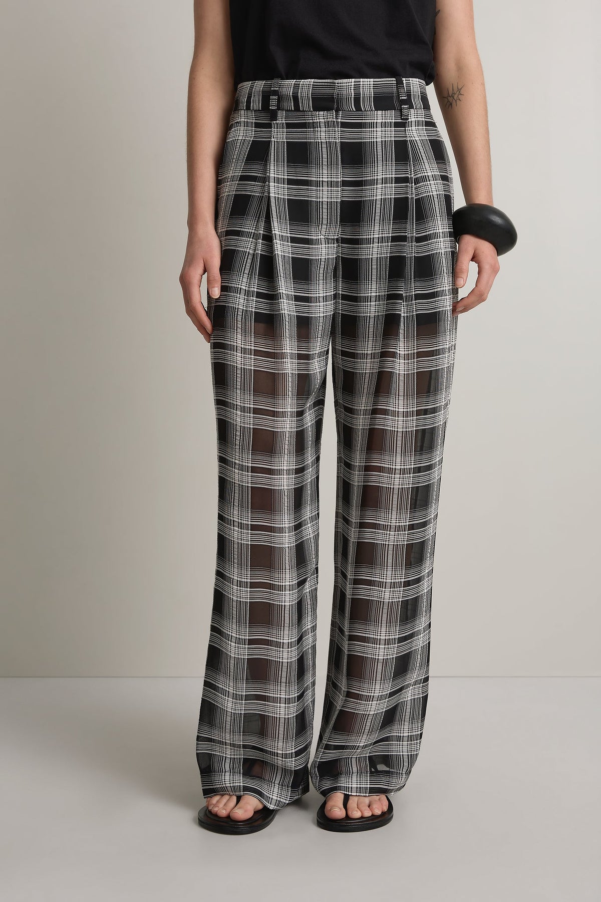 A. Emery | Goddard Sheer Pant - Black Check