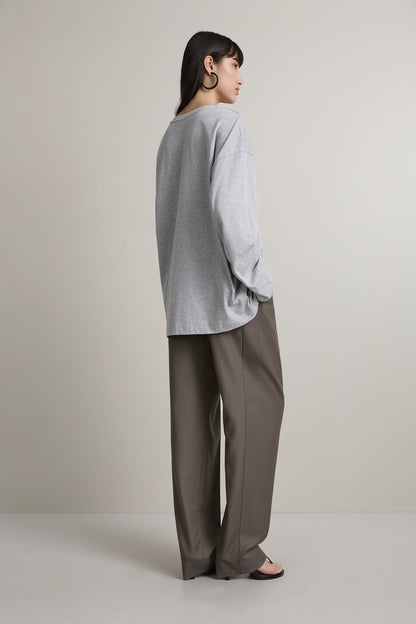 A. Emery | Persey Top - Light Grey Melange