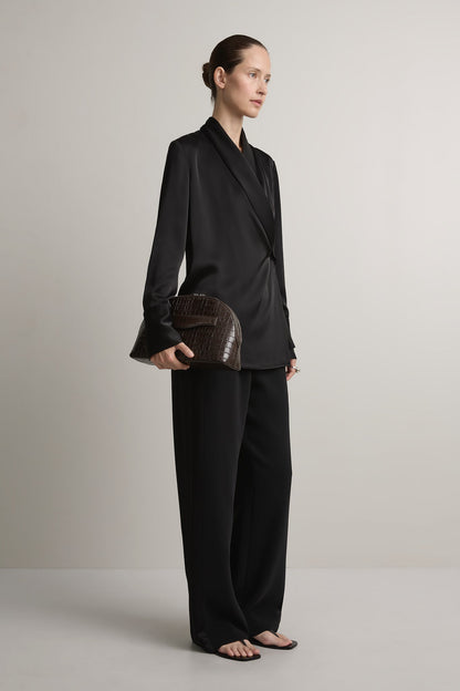 A. Emery | Halloran Clutch - Bistre Embossed Croc