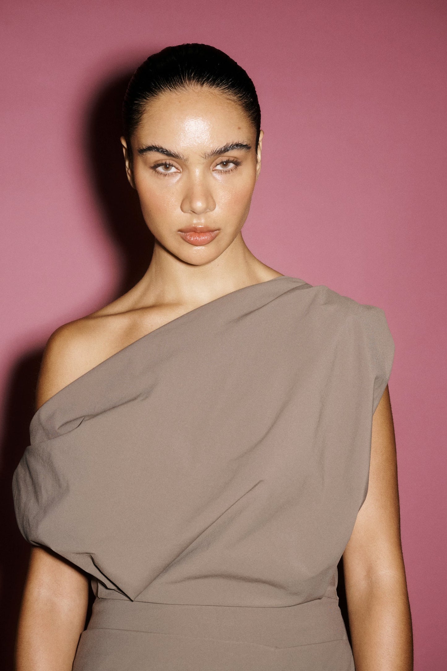 One Of Others | Pallas Mini Dress - Mushroom