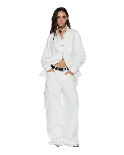 Ksubi | Oversized Ls Shirt - Ecru
