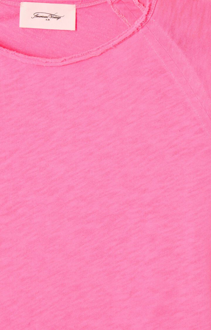 American Vintage | Sonoma Long Sleeve T.Shirt - Fluro Acid Pink