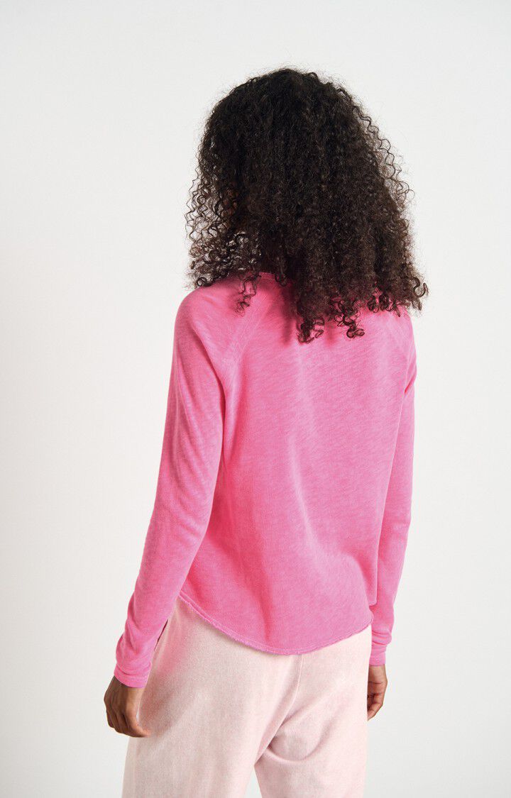 American Vintage | Sonoma Long Sleeve T.Shirt - Fluro Acid Pink