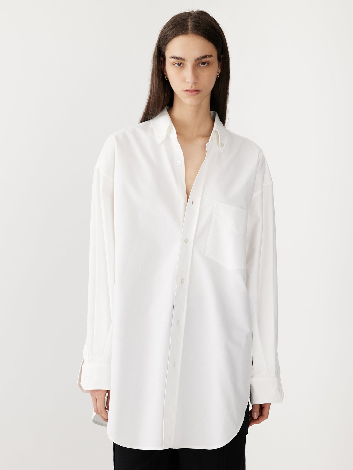 Bassike | Oversized Traditional Shirt - White