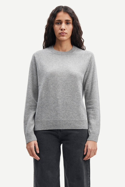Samsoe Samsoe | Boston O-Neck - Grey.Mel