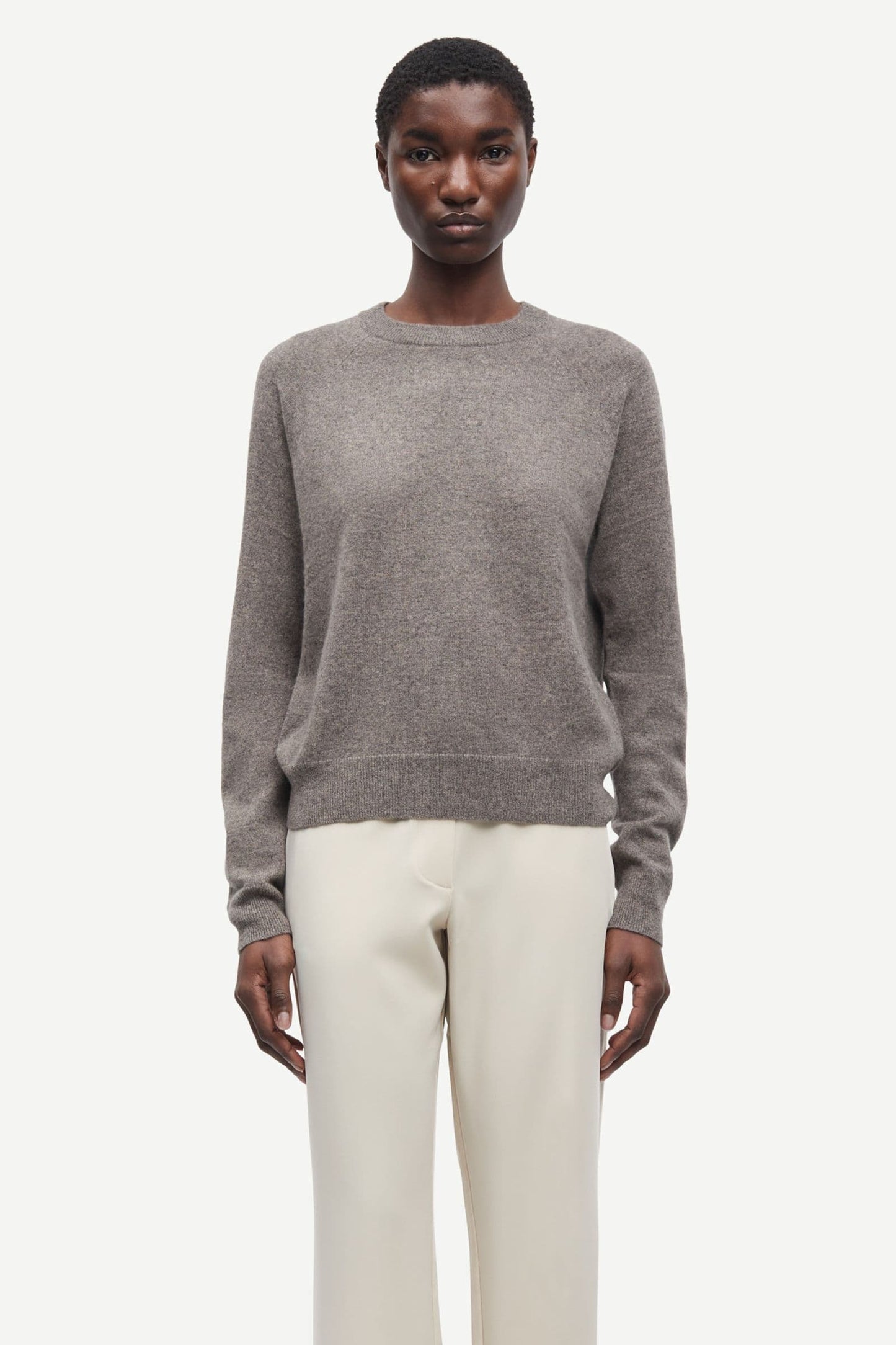 Samsoe Samsoe | Boston O-Neck - Grey Blue Mel.