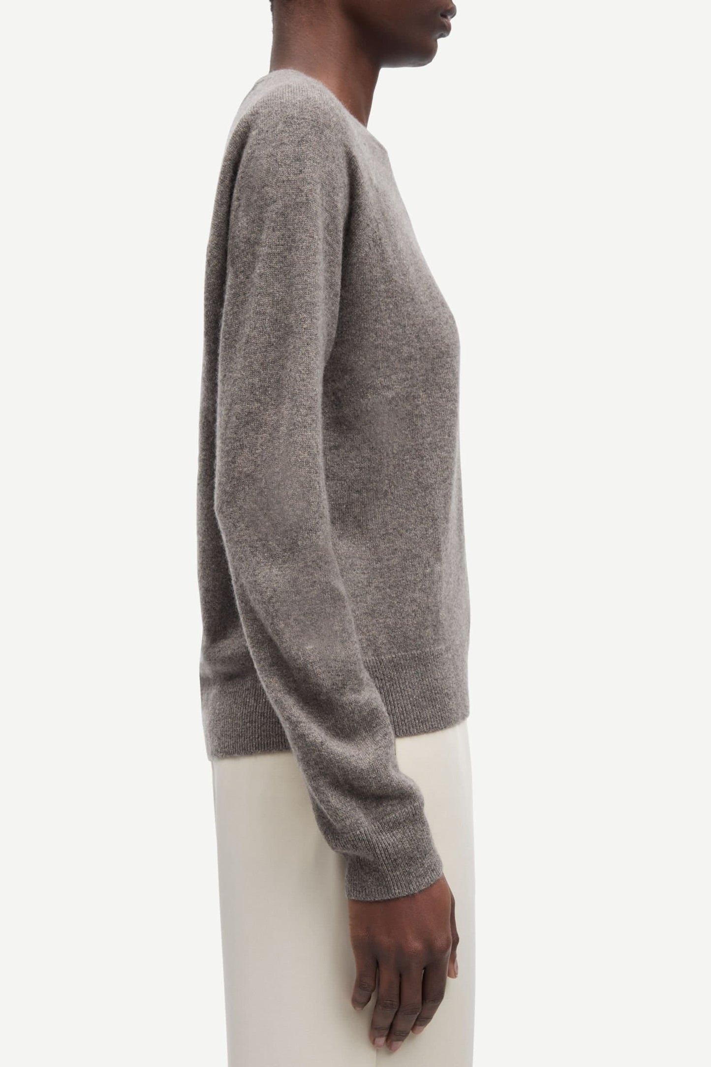 Samsoe Samsoe | Boston O-Neck - Grey Blue Mel.