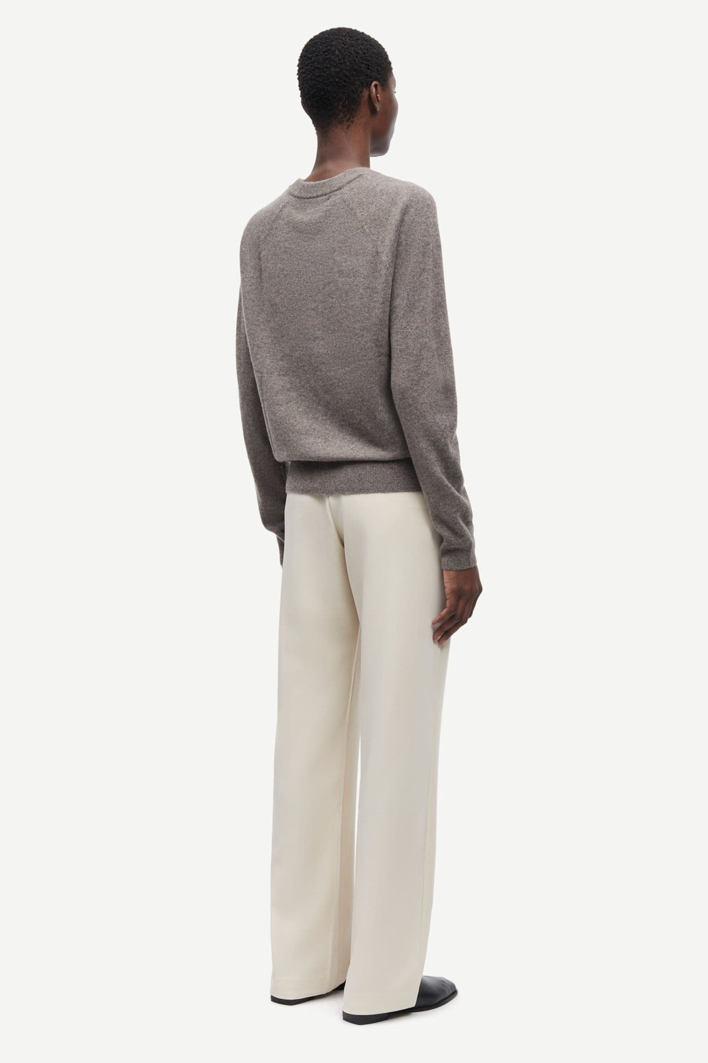 Samsoe Samsoe | Boston O-Neck - Grey Blue Mel.
