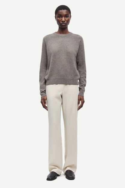 Samsoe Samsoe | Boston O-Neck - Grey Blue Mel.