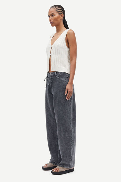 Samsoe Samsoe | Saharper Jeans Belt - Grey Cloud