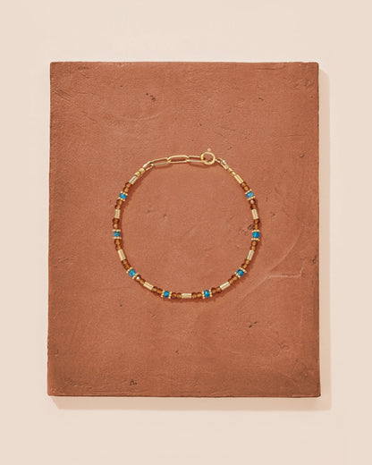 Tityaravy | Sati Bracelet - Garnet Hessonites/Apatite