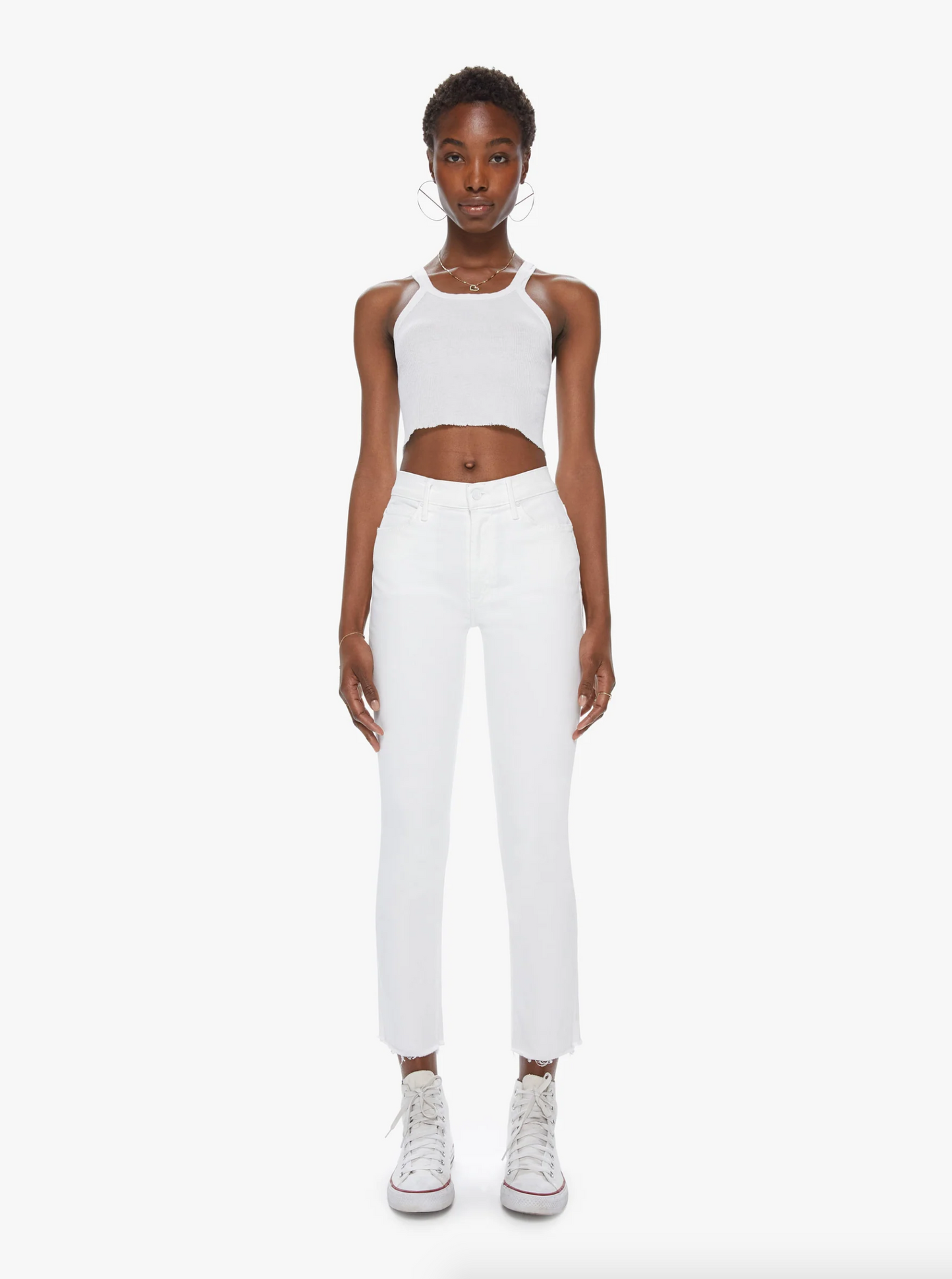 Mother Denim | The Mid Rise Dazzler Ankle Fray - Fairest Of Them Al