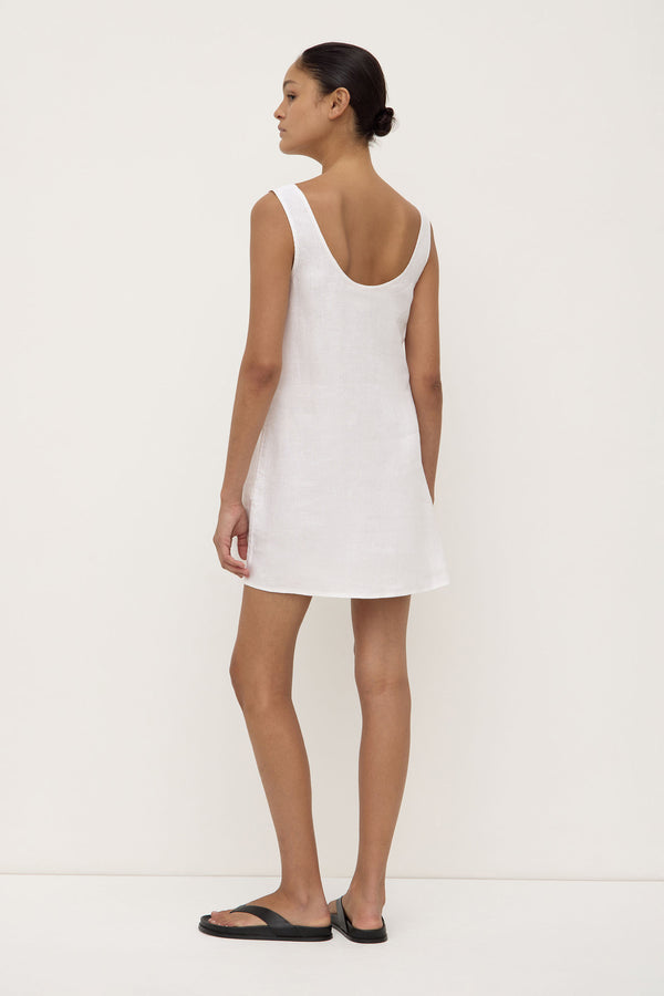 Assembly Label | Selma Linen Mini Dress - White