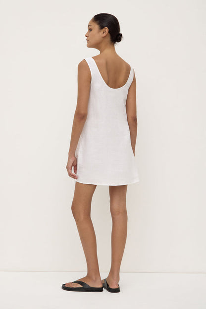 Assembly Label | Selma Linen Mini Dress - White