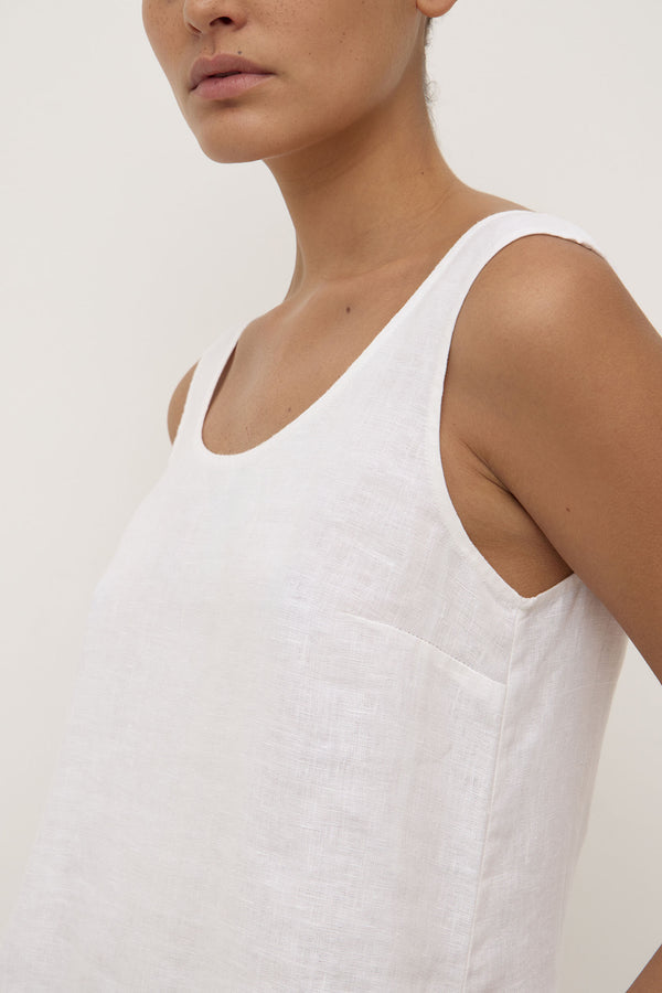 Assembly Label | Selma Linen Mini Dress - White