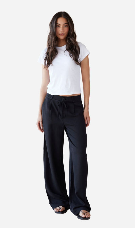 Dear Dylan | Tailored Tie Pant - Noir