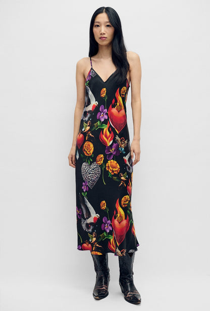 Silk Laundry | 90s Slip Dress - Dearly Beloved Black