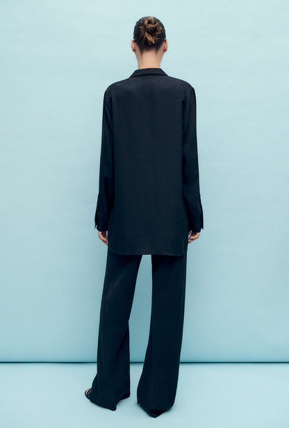 Silk Laundry | Relaxed Blazer - Coral Jaquard